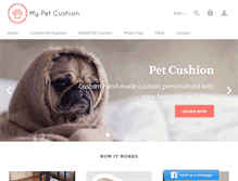 Tablet Screenshot of mypetcushion.com